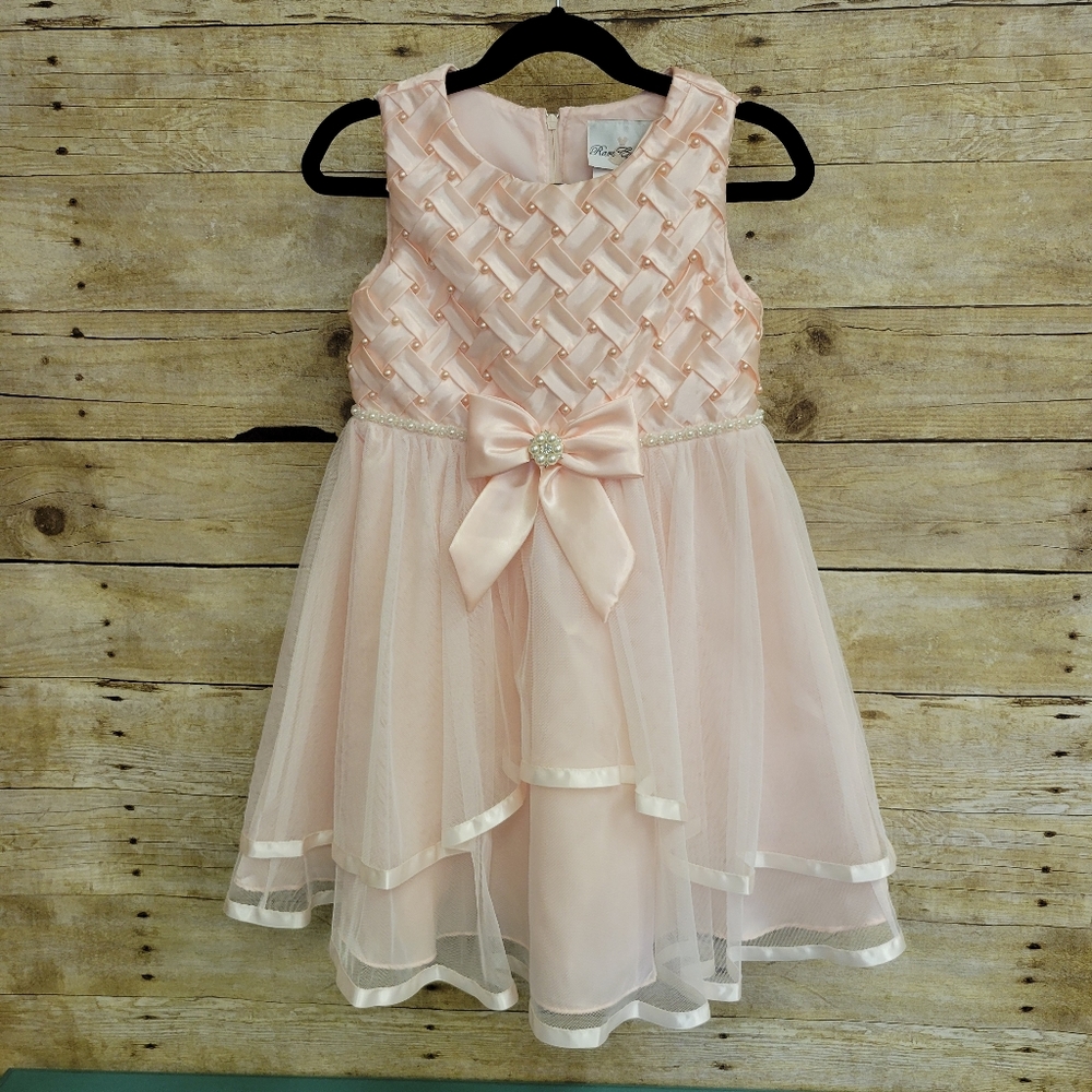 Rare Editions Basketweave Dress Party Dress